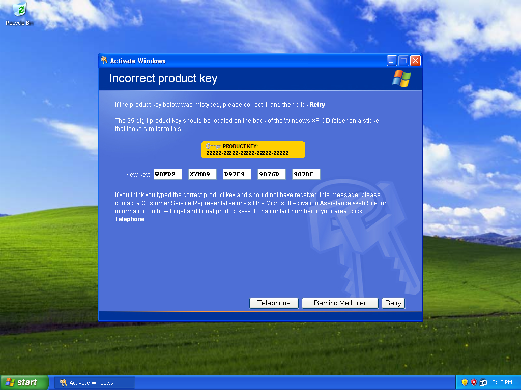 Windows xp professional product key